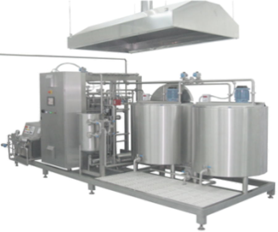 Ice cream mix preparation Mixplant HTST complete pasteurization plant for ice cream mix