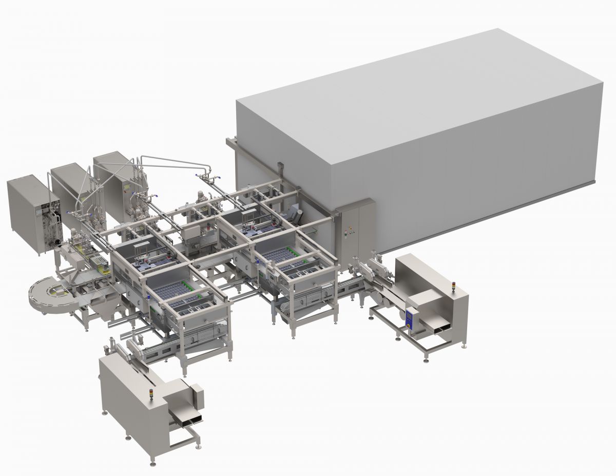 Arctic DX extrusion line 24000 pieces per hour ce Cream Factory layout Vojta Equipment Ice Com Tetra Pak Straightline Gram Equipment TT3 TT5 BT Tunel Tehnogel Tehnoline Tekno Ice Teknoline Tecnofreeze Tecnoline Tehnofreeze WCB Catta 27 APV Crepaco Carpigiani Rokk Matrix ice cream extrusion line ice cream on stick Sandwich ice cream Cone Corneto Big Cone Ball Cone Magnum Nuii Wafer cup eskimo