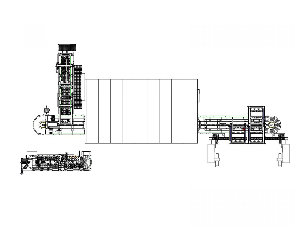 Hardenning tunnel with trays ice com vojta equipment