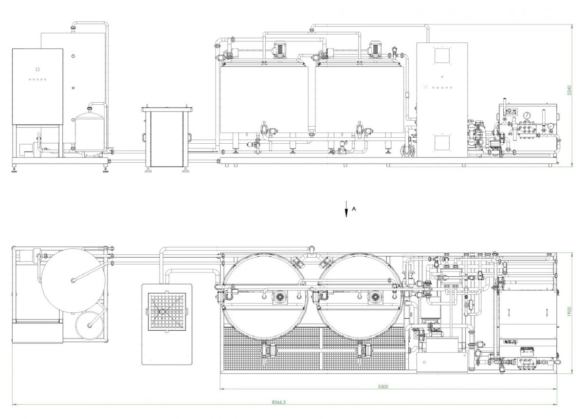 Layout mix preparation Mixplant 1200 Batch pasteurization plant for ice cream mix Vojta Equipment Ice Com Tetra Pak MIXPLANT Tekno ice TEKNOMIX Tehnogel Mixworking Ice Group Technomix SPX GEA Pietribiasi FIC MIXINGPLANT Matrix Tehnofreeze Teknoice Tehnogel Tehnomix Rokk FBF Niro Soavi HPM Bertoli Frau Impianti Soren Inoxpa CFM pump