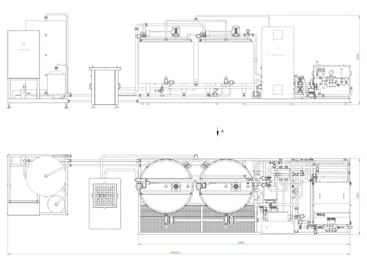 Layout mix preparation Mixplant 1200 Batch pasteurization plant for ice cream mix Vojta Equipment Ice Com Tetra Pak MIXPLANT Tekno ice TEKNOMIX Tehnogel Mixworking Ice Group Technomix SPX GEA Pietribiasi FIC MIXINGPLANT Matrix Tehnofreeze Teknoice Tehnogel Tehnomix Rokk FBF Niro Soavi HPM Bertoli Frau Impianti Soren Inoxpa CFM pump