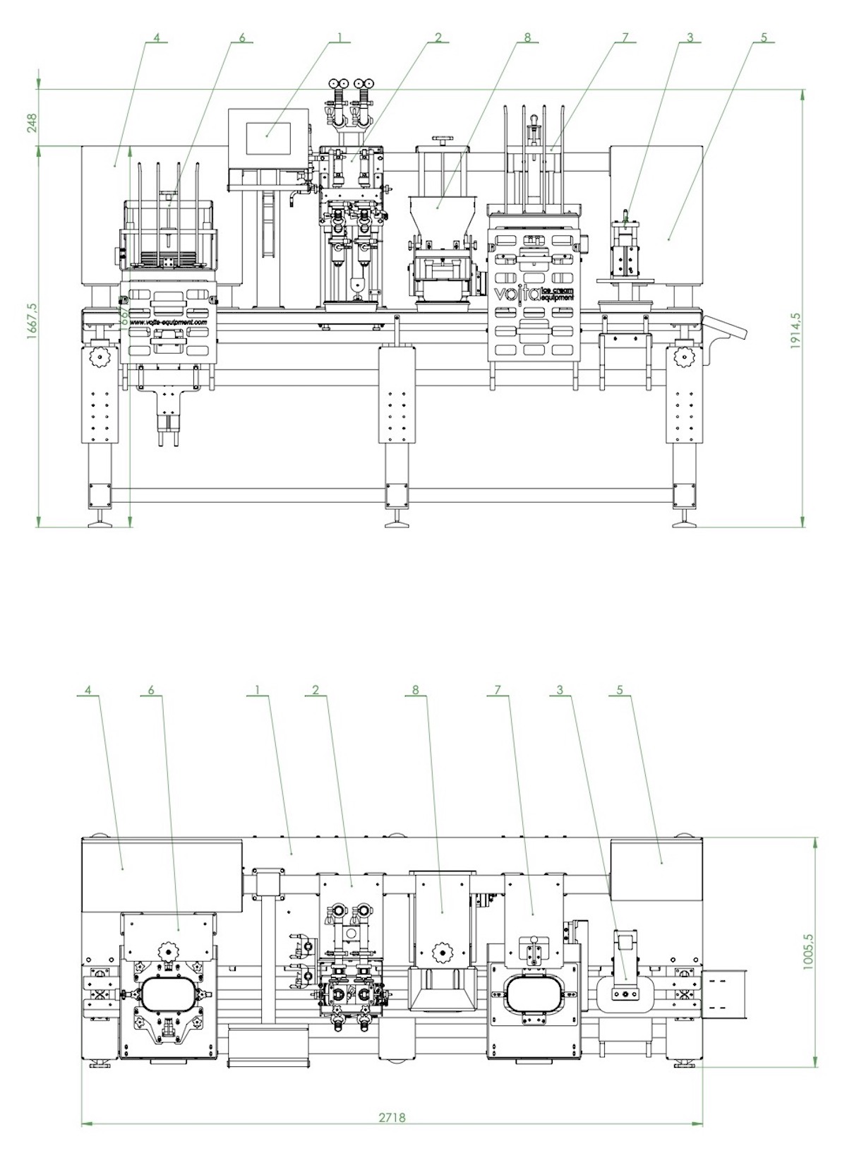 SF filling machine ice cream cup and bulk filling machine