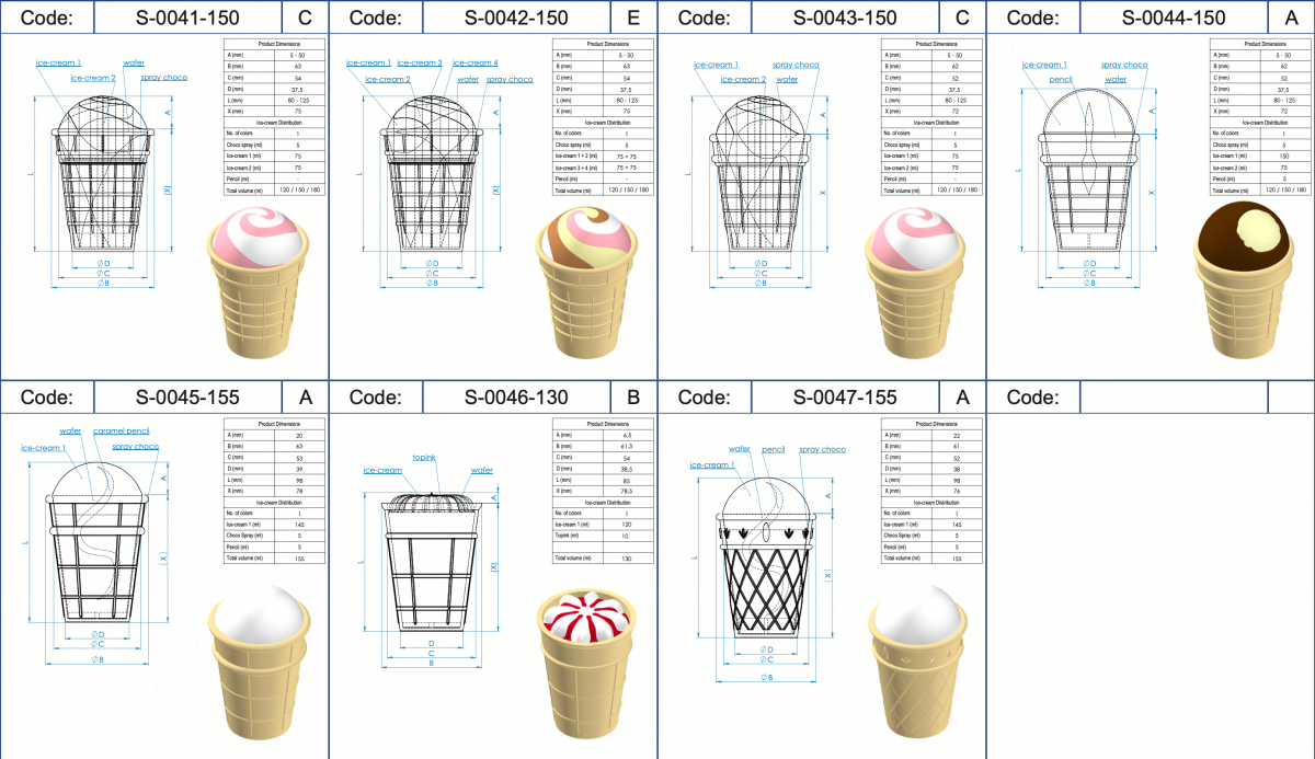 Wafer Cup STAKAN Small CUP and Pint ICE CREAM Vojta Equipment ice Com