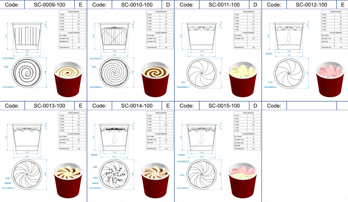 Small CUP and Pint ICE CREAM Vojta Equipment ice Com